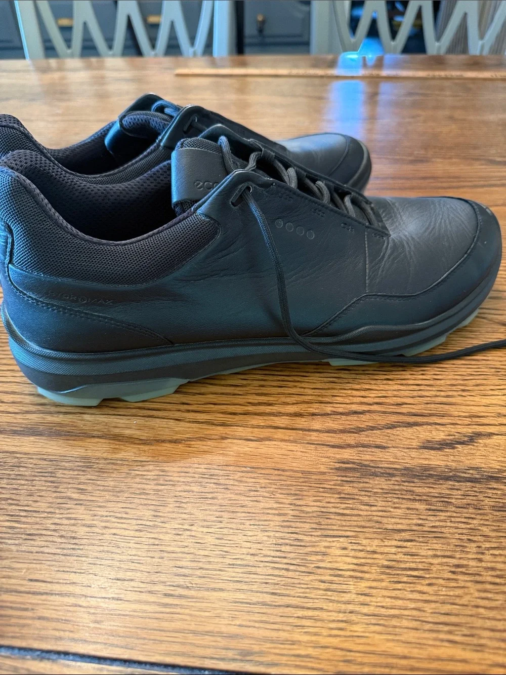 ECCO Biom Black Leather Walking Comfort Sneakers Shoes Men’s 47
